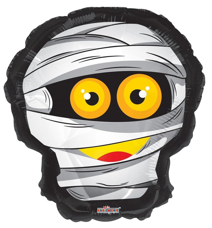 Halloween Mummy Head Shape Balloon (18 Inch) - Spooky Halloween Party Decoration