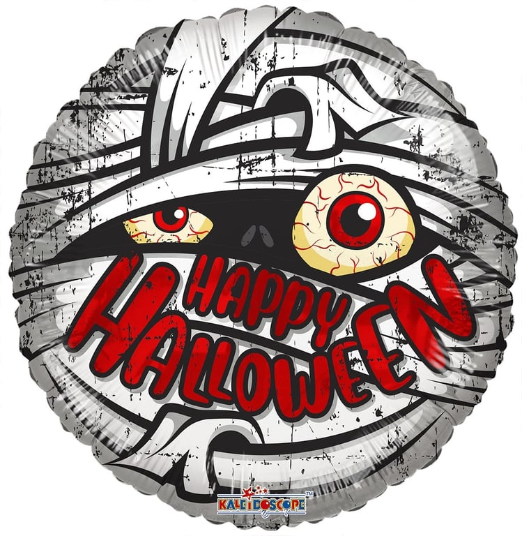 Mummy Happy Halloween Balloon - 18 inch Party Decoration