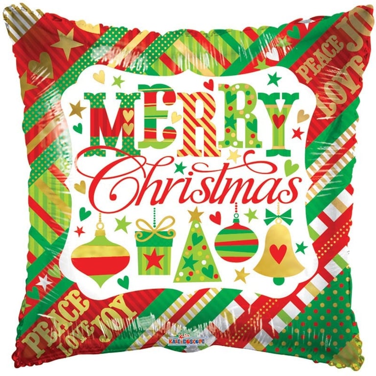 Christmas Merry Pillow Balloon - Inflatable Holiday Home Decor Gift