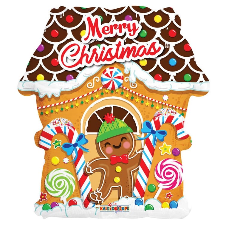 18 Gingerbread Man Christmas Party Decoration Balloon