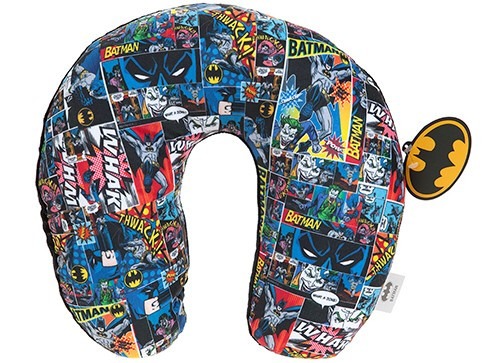 32cm DC Batman Pattern U-Neck Travel Pillow - Neck Support and Comfort for Travelers