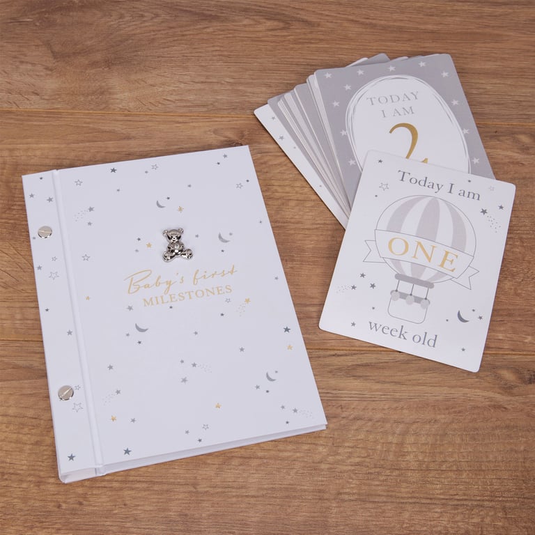 Bambino Milestone Cards & Album - Cherish Childhood Memories in a Personalized Family Keepsake Book