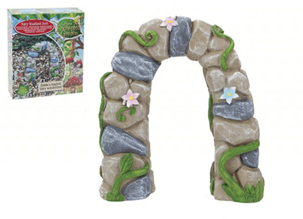 Woodland Arch - Whimsical Wooden Fairy Garden Decoration and Nature-Themed Wall Hanging