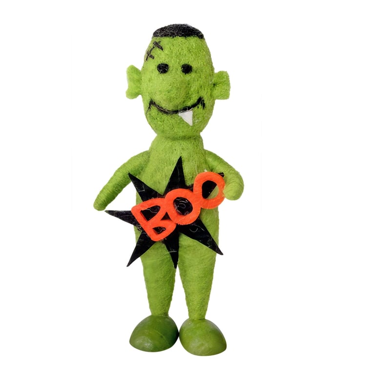 Felt Green Monster Boo Hanging Decoration - Perfect Halloween Home Decor
