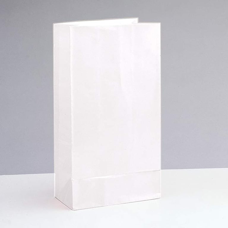 White Paper Party Bag - Elegant Guest Favors for Wedding and Bridal Showers