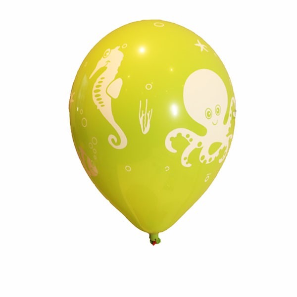 Fun Sea Latex Balloons 6pk - Perfect Beach and Pool Party Decorations
