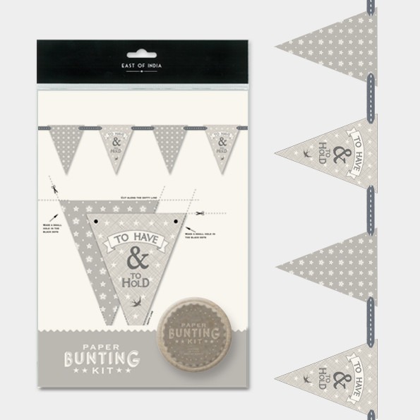 To Have & To Hold Bunting - Festive Home Decor and Wedding Party Decoration