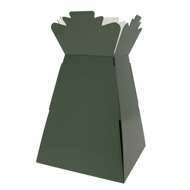 Super Pearlised Dark Green Living Room Vase - Modern Home Decor Accent