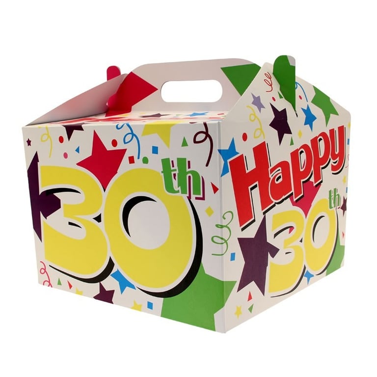 30th Birthday Balloon Box - Large Celebration Balloons Set for Themed Party Decor
