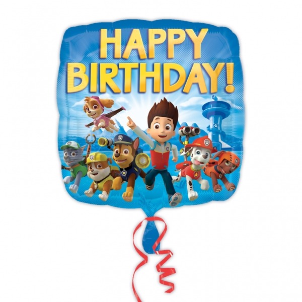 Paw Patrol Happy Birthday Balloon - Kids Party Supplies Decoration