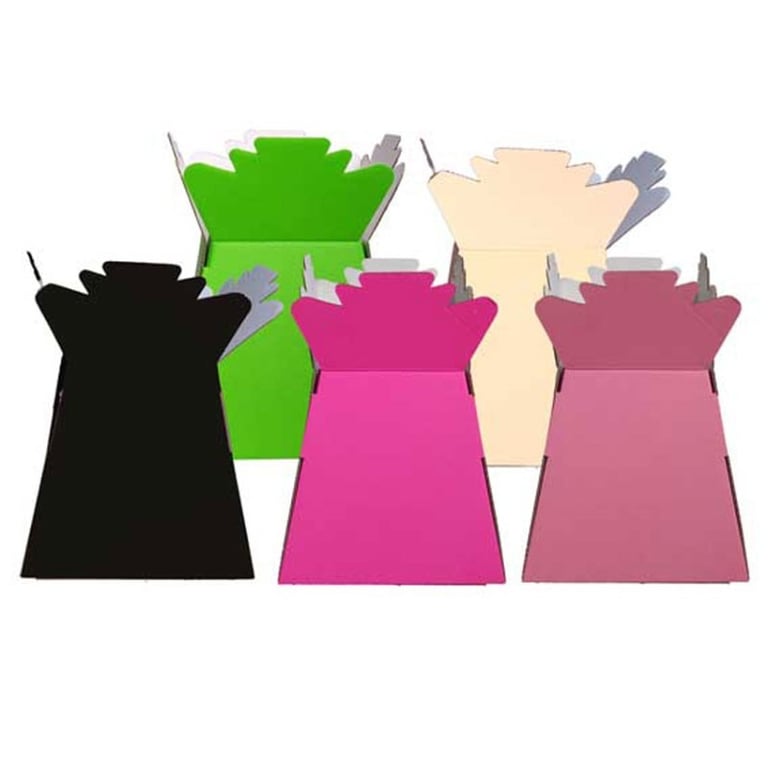 Mixed Colours Living Vases - Set of Multi-Coloured Home Decor Flower Vases for Living Room
