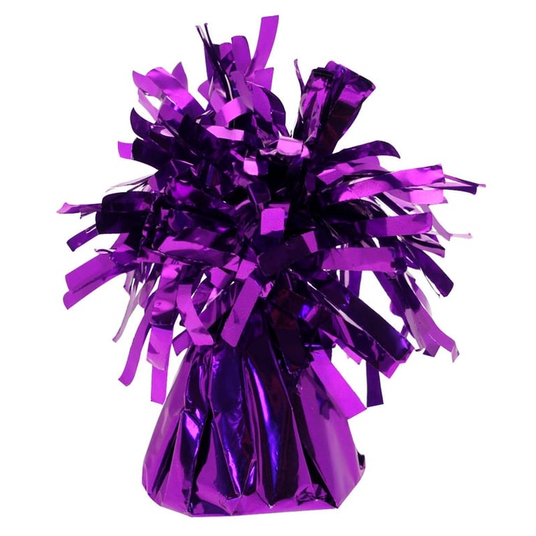 Purple Foil Balloon Weights - Set of 12, Heavy-Duty Decorative Holders for Home & Event Use