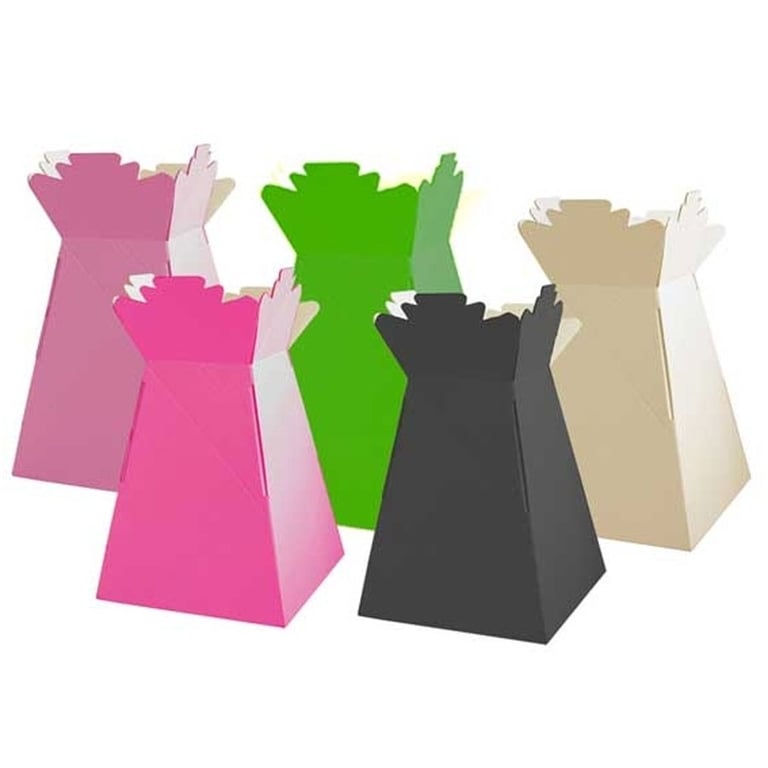 Super Mixed Colours Living Vase - Unique Modern Home Decor Accent with Colorful Flower Design
