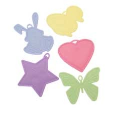Assorted Shape Pastel Balloon Weights (50) - Perfect Home & Party Decorations