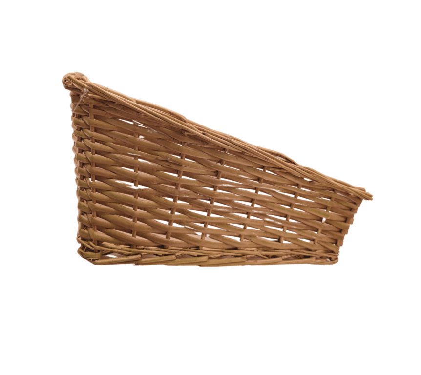 Large Rectangle Sloped Display Basket 60cm - Home Organization Storage Bin for Kitchen
