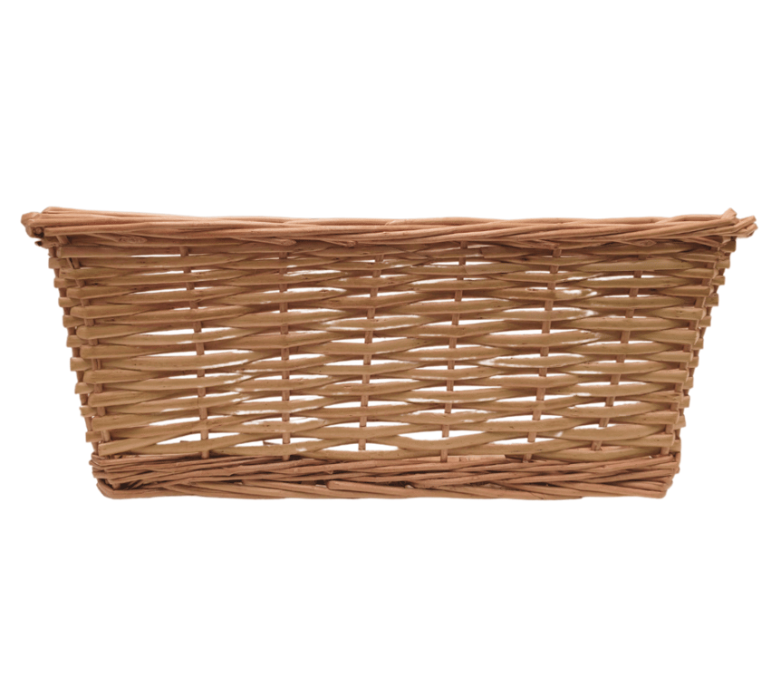 Large Rectangle Sloped Display Basket 60cm - Home Organization Storage Bin for Kitchen