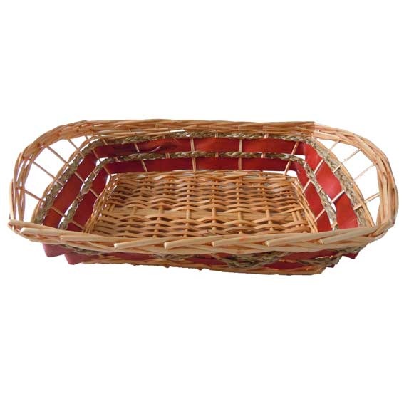 Rectangle Double Stripe Tray 51cm - Kitchen Organizer and Home Decor Serving Tray
