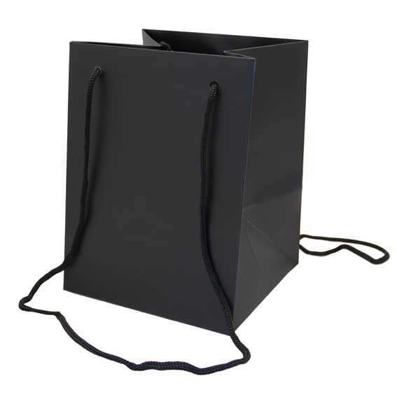 Black Hand Tie Bag - 19cmx25cm Storage Solution for Kitchen & Bathroom Organizing