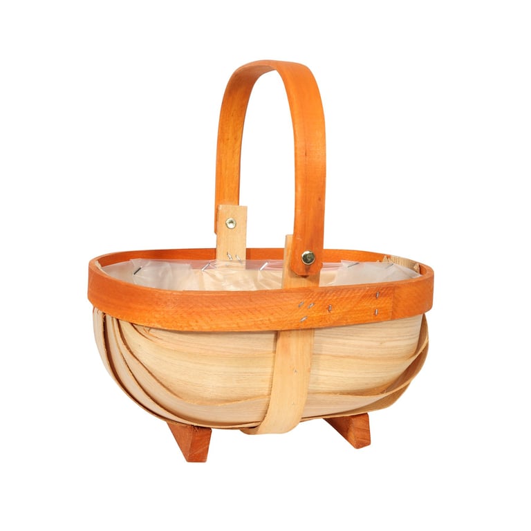 Small Trug Basket 25.5cm - Versatile Home Storage Solution for Kitchen, Laundry & Garden Organisation