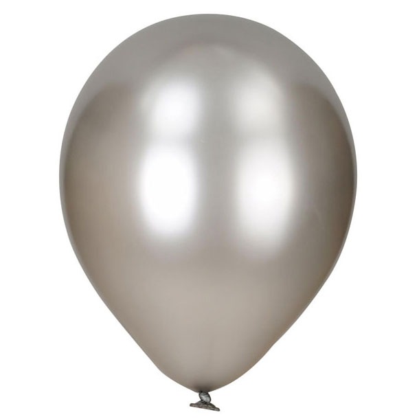 Metallic Silver Balloons - Elegant Party Decorations and Event Supplies