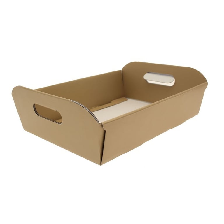 Gold Hamper Box Small 34.5cm - Elegant Home & Garden Gift Box for Personalized Presents