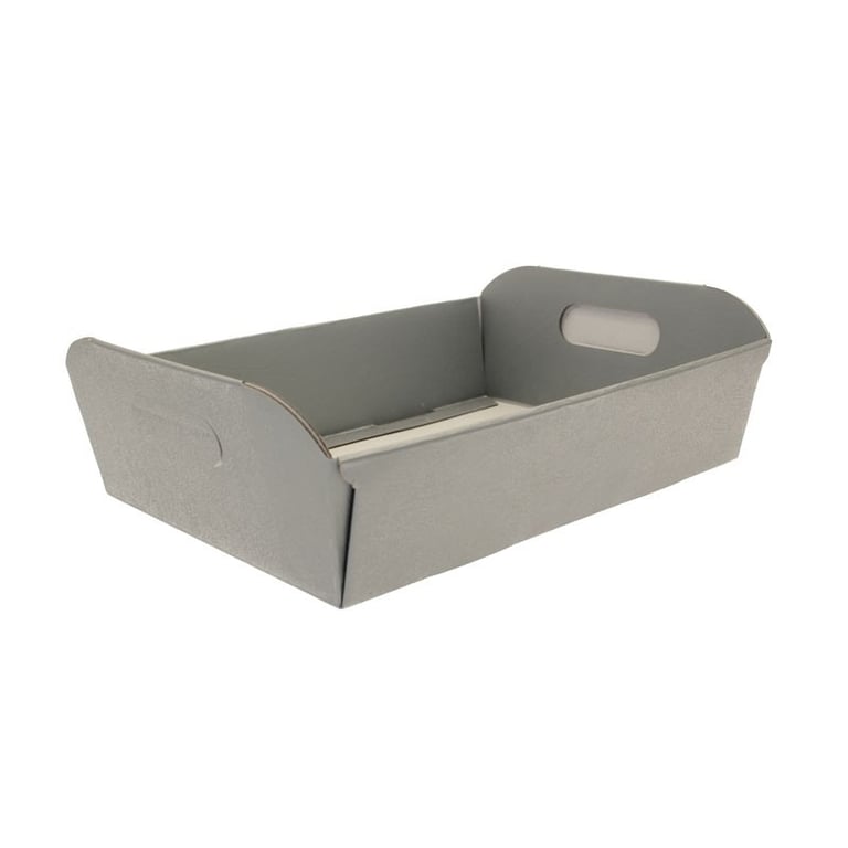 Silver Large 44cm Hamper Gift Box for Home Decor and Gifting