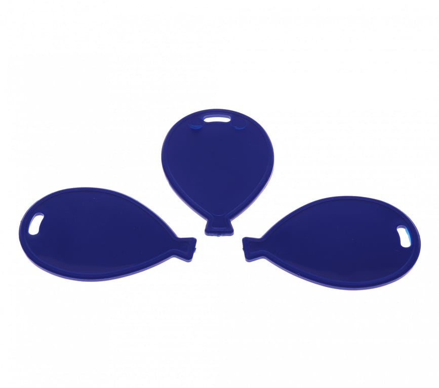 Primary Blue Balloon Shape Weights - Decorative Anchors for Home & Garden Party Supplies (x50)