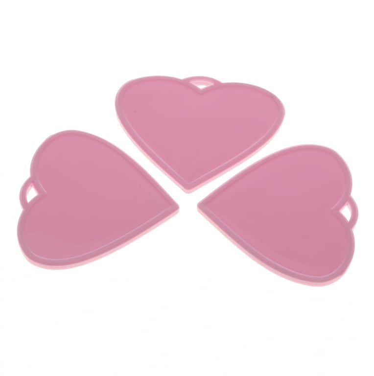 Baby Pink Heart Shape Weights (x50) - Decorative Home Accents for Fashion and Craft Projects