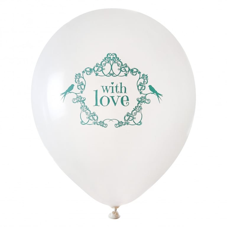 Mint With Love Balloons - Elegant Birthday Party Decorations and Home Accents