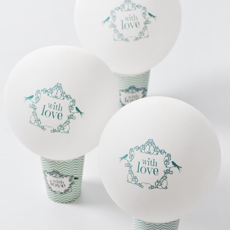 Mint With Love Balloons - Elegant Birthday Party Decorations and Home Accents