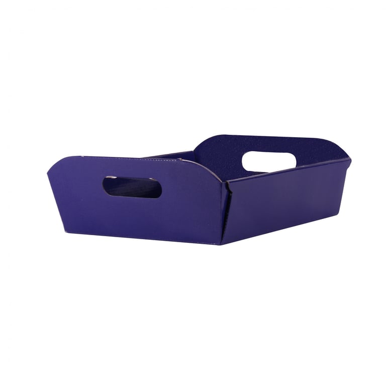 Purple Storage Hamper Box - 34.5cm Small Decorative Giftware and Home Storage Solution