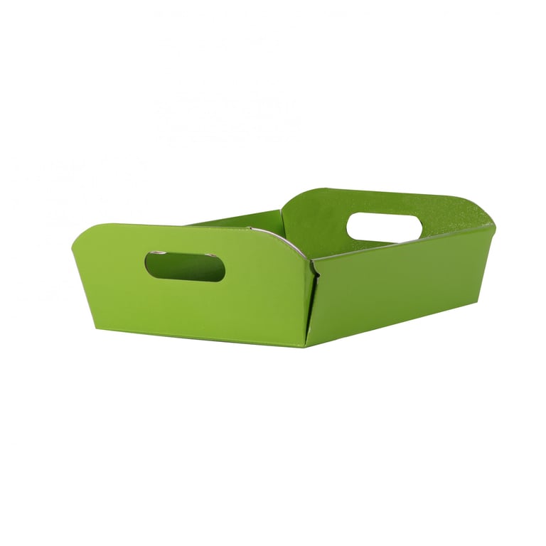 Lime Green Small Hamper Box - Portable Storage Solution & Gift Basket for Home or Travel
