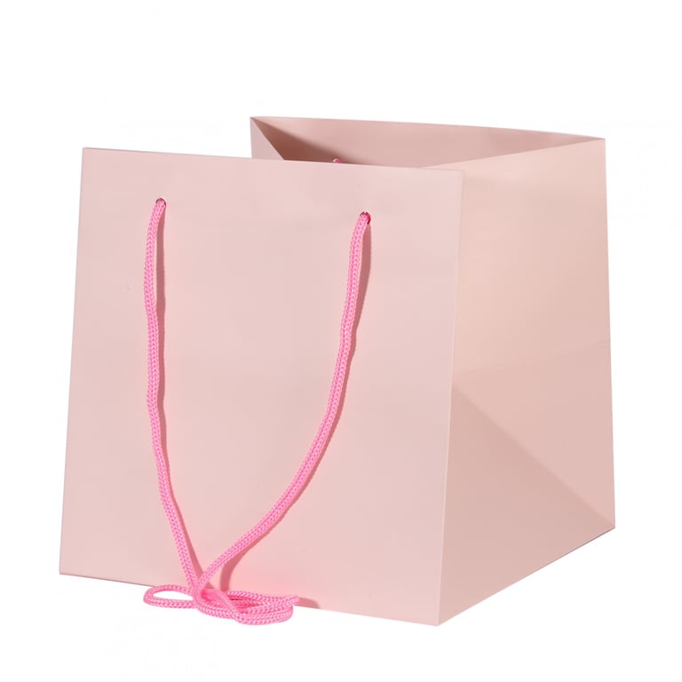 Pale Pink Hand Tied Small Clutch Bag - 25cm Home Decor Fashion Accessory
