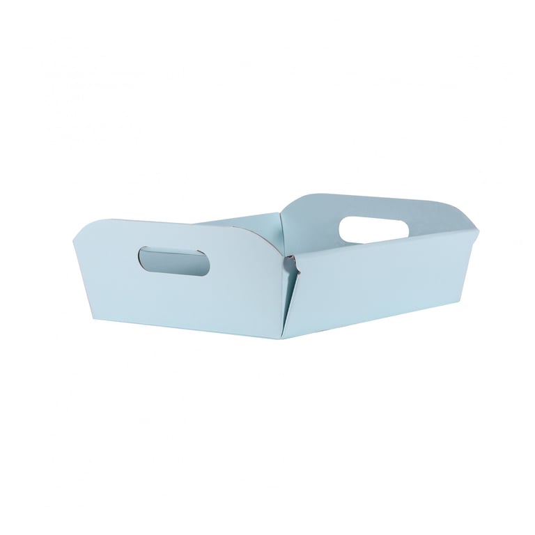 Baby Blue Small Hamper Box - 34.5cm Home Decor Storage Basket