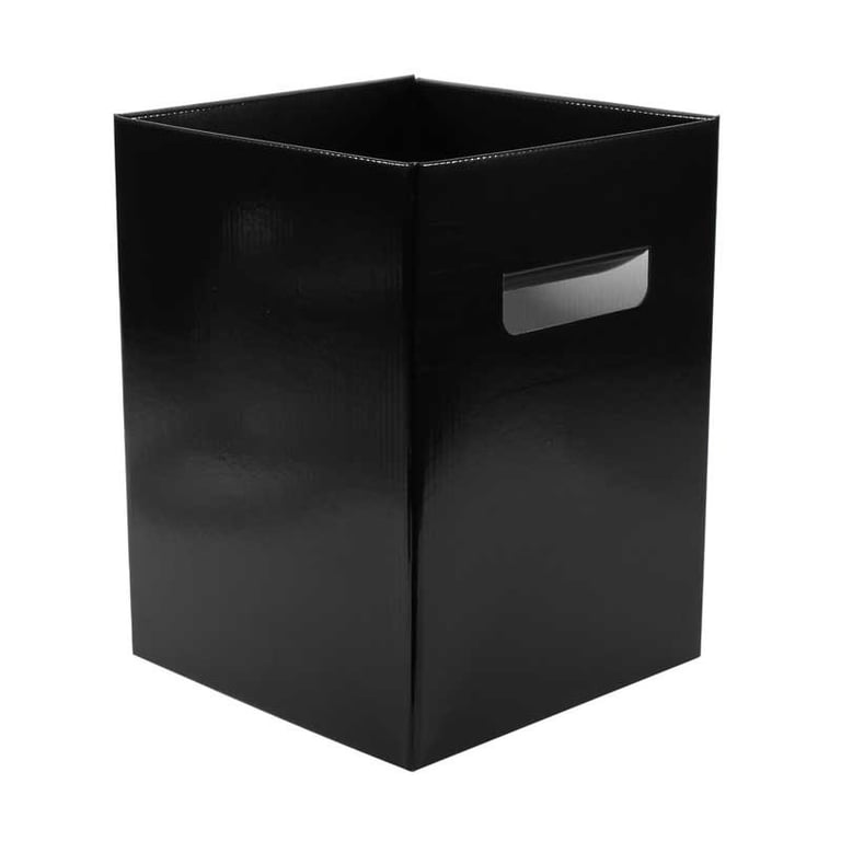 Pearlised Black Bouquet Box Set - 18x18x24.5cm Gift Storage Case for Wedding Flowers and Home Decor