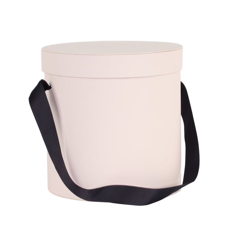 Light Pink 20x20cm Powdered Hat Box - Fashion Storage and Organization Solution