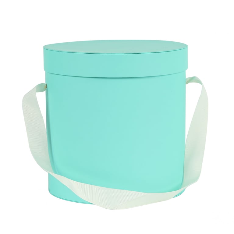 Tiffany Blue Luxury Hat Storage Box - 20x20cm Vintage Display Gift Box