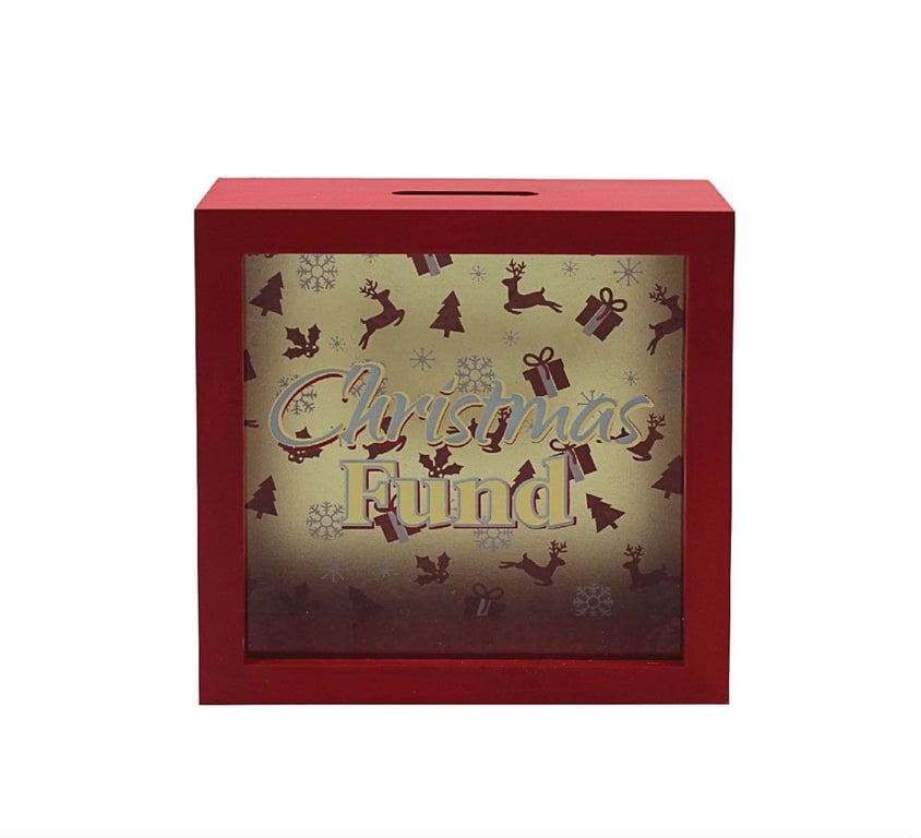 Christmas Money Box by Leonardo - Festive Home Decor Storage Box for Kids Savings