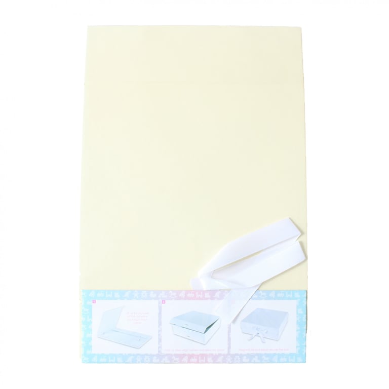 Large Cream Keepsake Box - Decorative Storage for Treasured Memories and Gifts