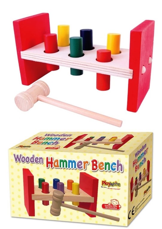 Wooden Hammer Bench - Home Workout Equipment for Strength Training and Exercise