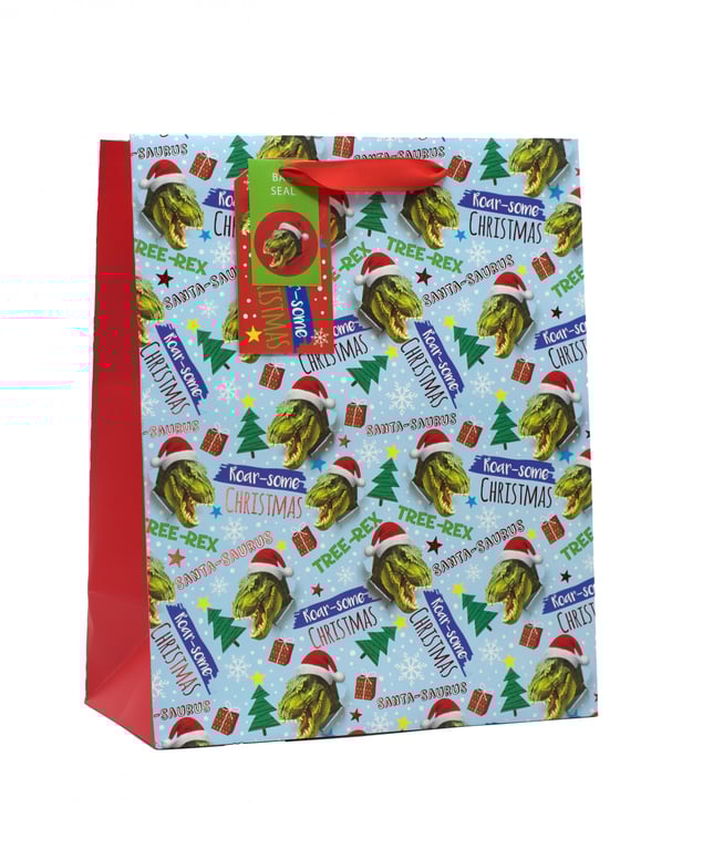 Roar-Some Christmas Large Holiday Backpack Bag