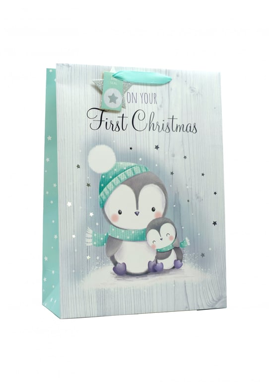 Baby s First Christmas Extra Large Gift Bag with Large Capacity for Holiday Baby Gifts