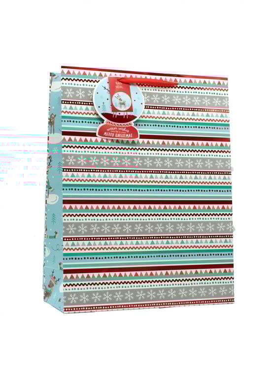 Handcrafted Fairisle Medium Bag - Fashionable Knitting Pattern Tote