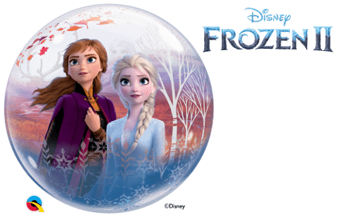 22 Frozen II Single Bubble Balloon - Party Decoration & Home Decor