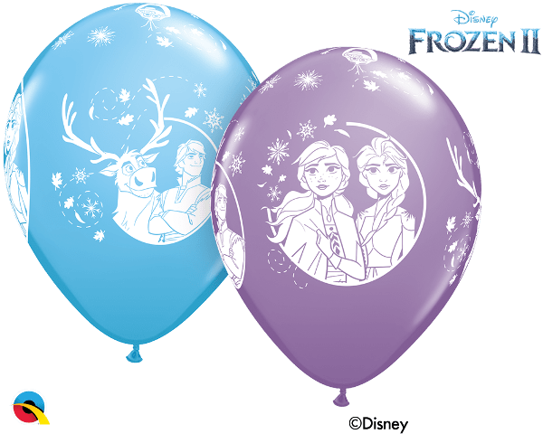 11 Latex Frozen II Assorted Party Balloons (x25) - Perfect for Special Occasions