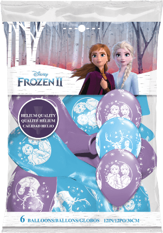 Frozen II Assorted 12 Latex Balloons (6pk) - Birthday Party Decorations & Supplies
