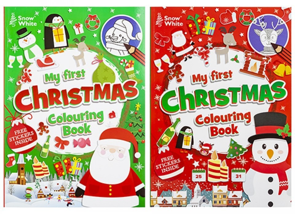 My First Christmas Colouring Book - Extra Large Format for Family Holiday Fun and Kids Activities
