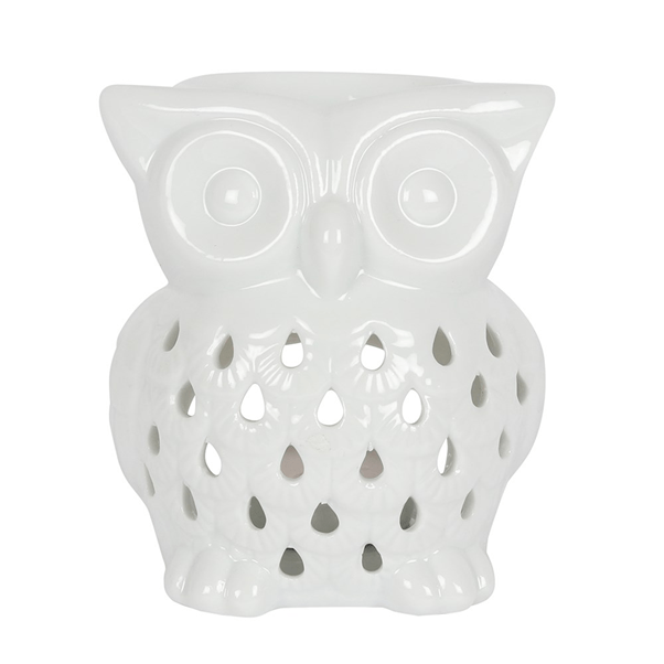 White Owl Oil Burner - Essential Oil Diffuser for Home Fragrance and Aroma Therapy