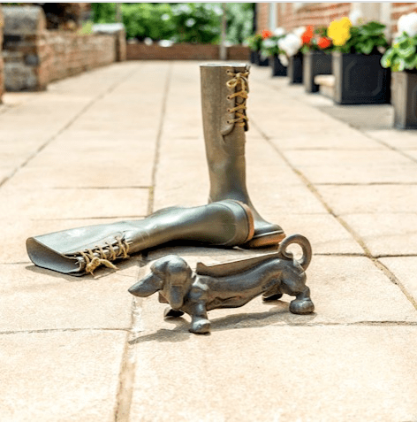 Dachshund Boot Scraper - Pet Entryway Mat for Indoor-Outdoor Mud Remover