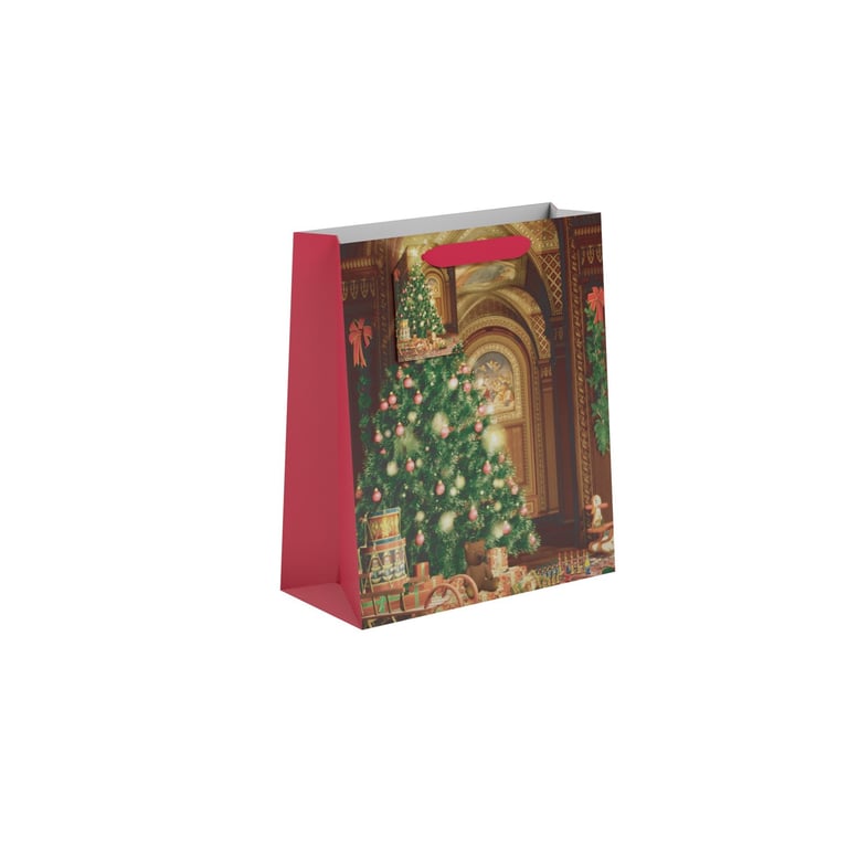 Cozy Christmas Gift Bag - Medium Size Holiday Gift Container